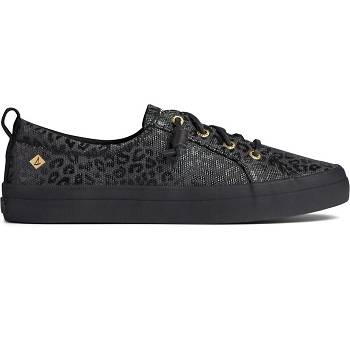 Sperry Crest Vibe Animal Print Cierne - Damske Tenisky